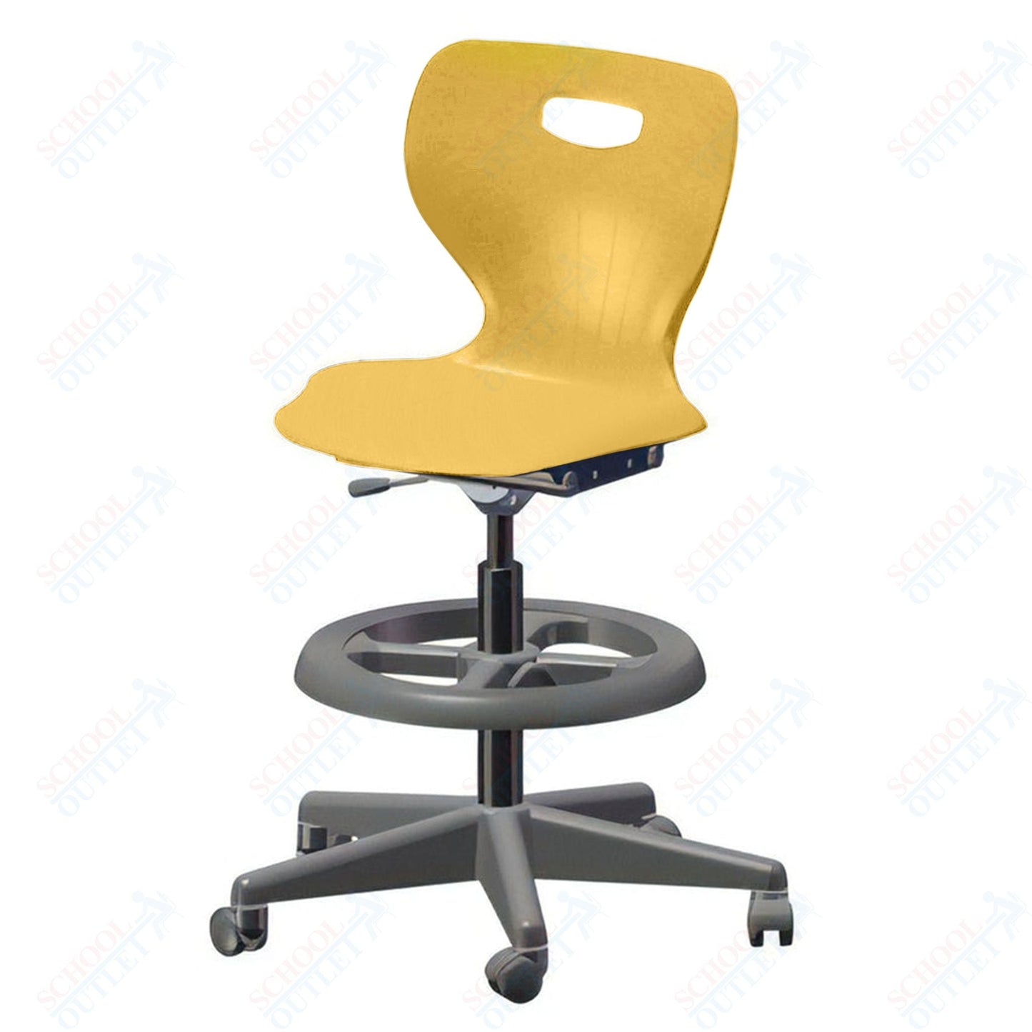 USA Capitol Euroflex Extra Tall Lab Chair with Adjustable Height 22.5" - 32.5" (3195XT) - SchoolOutlet
