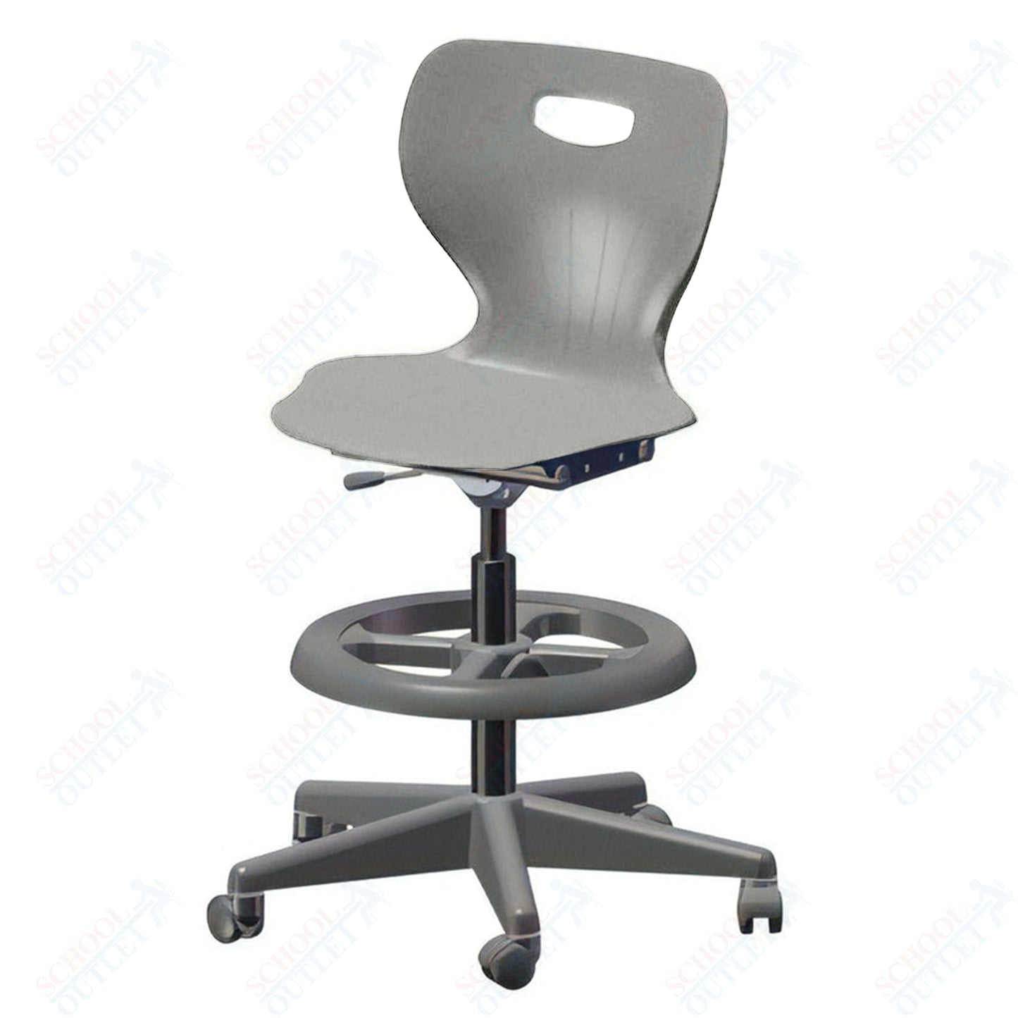 USA Capitol Euroflex Extra Tall Lab Chair with Adjustable Height 22.5" - 32.5" (3195XT) - SchoolOutlet