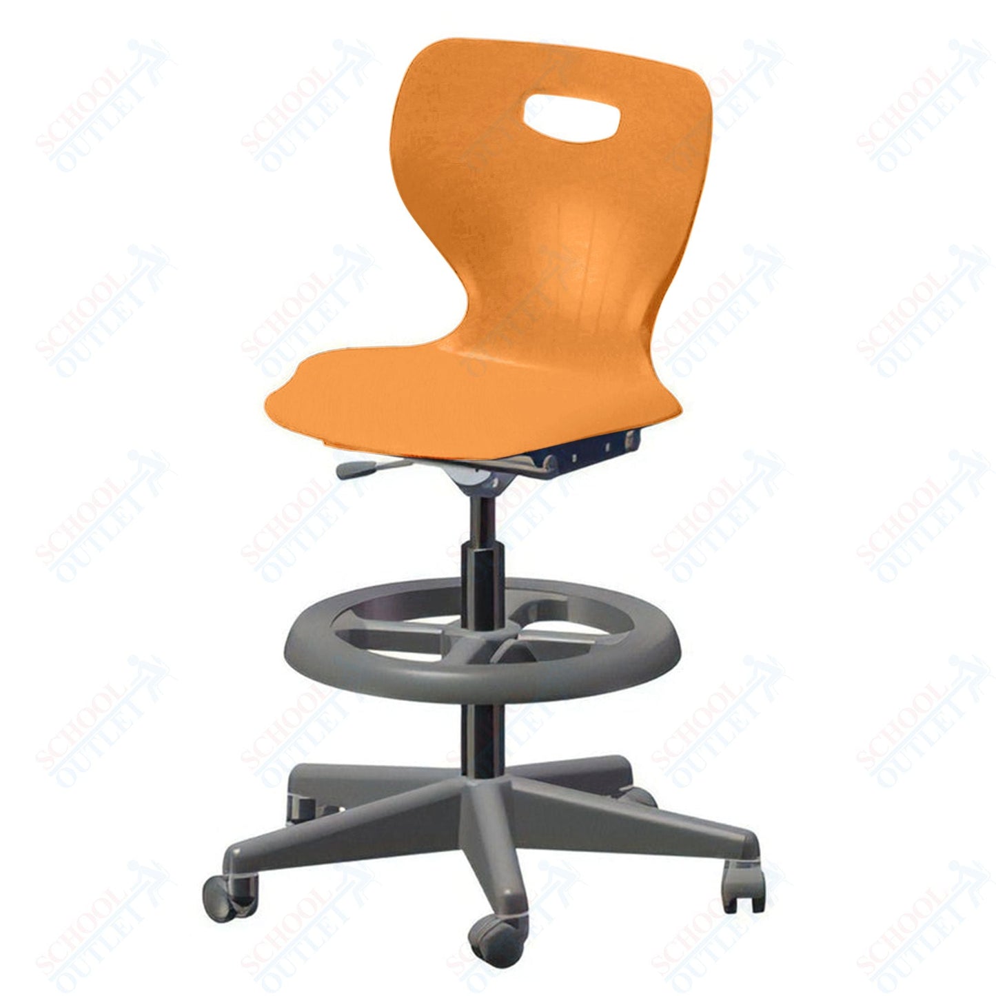 USA Capitol Euroflex Extra Tall Lab Chair with Adjustable Height 22.5" - 32.5" (3195XT) - SchoolOutlet
