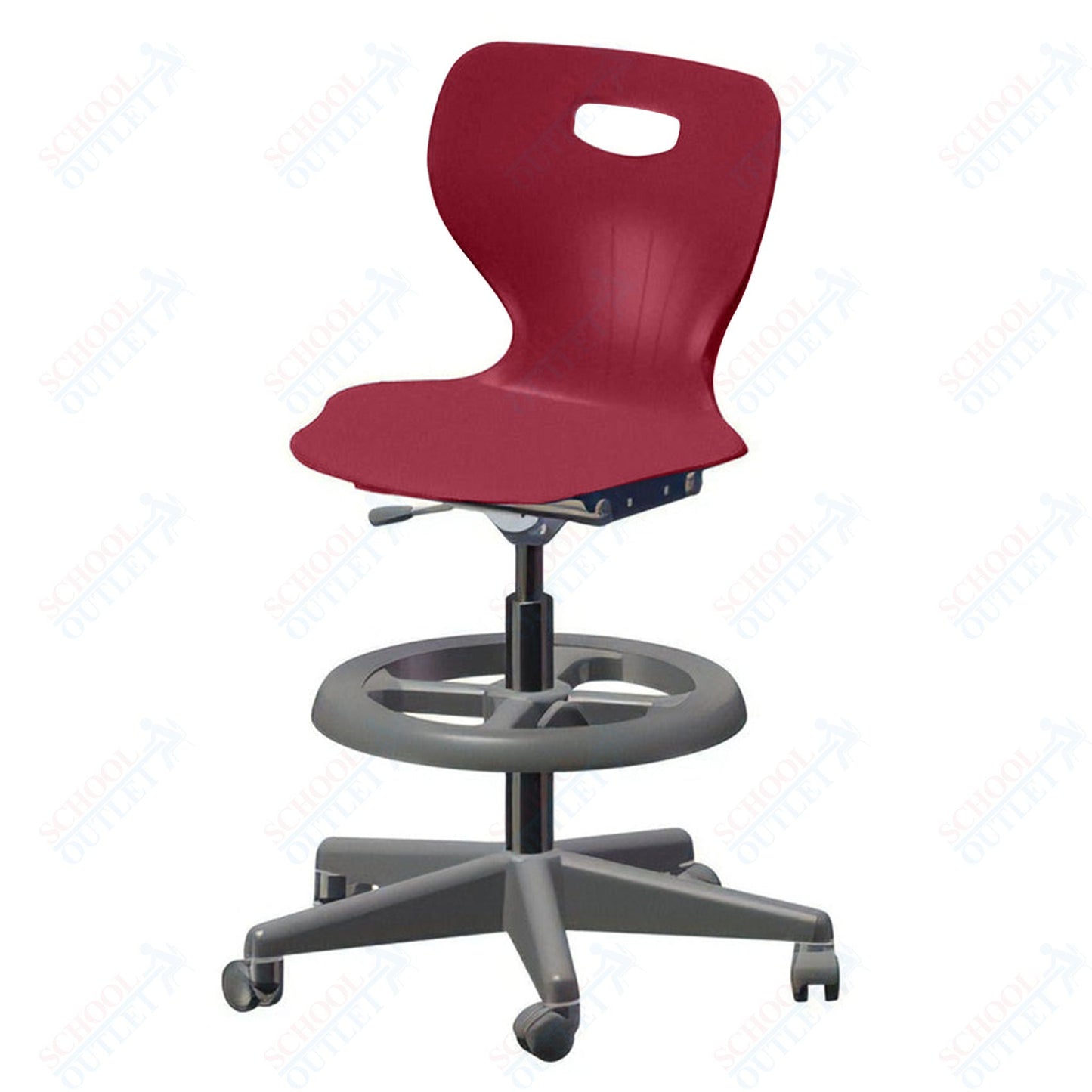 USA Capitol Euroflex Extra Tall Lab Chair with Adjustable Height 22.5" - 32.5" (3195XT) - SchoolOutlet