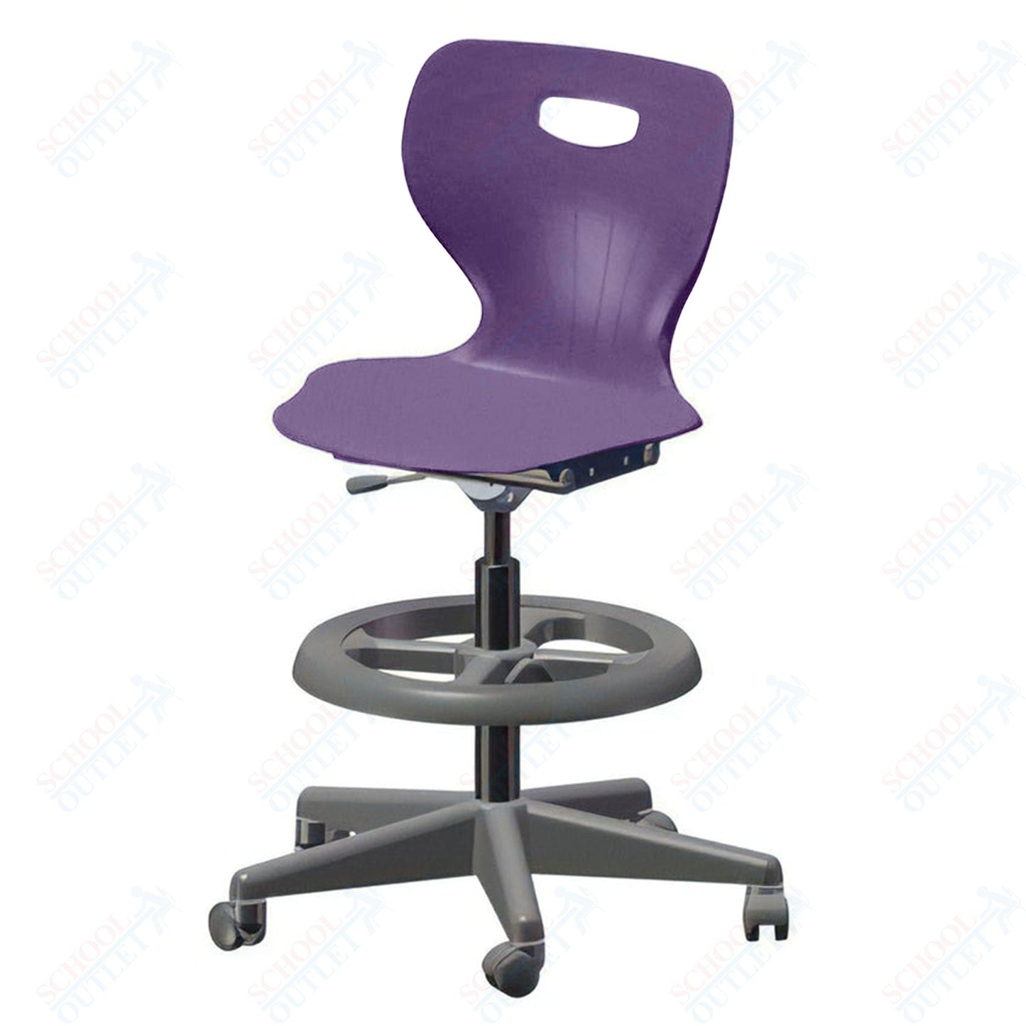 USA Capitol Euroflex Extra Tall Lab Chair with Adjustable Height 22.5" - 32.5" (3195XT) - SchoolOutlet