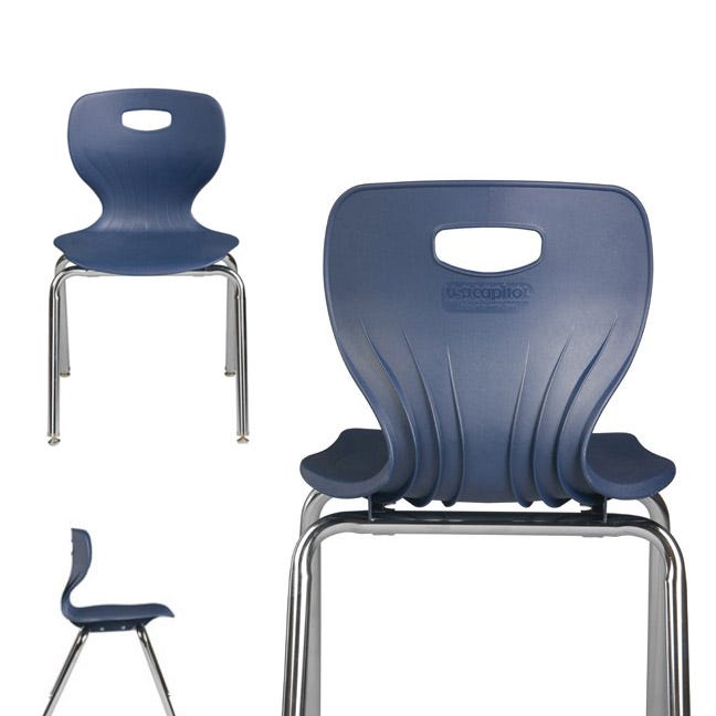 USA Capitol Euroflex 3500 Series 16" Stackable Chair (3506) - SchoolOutlet