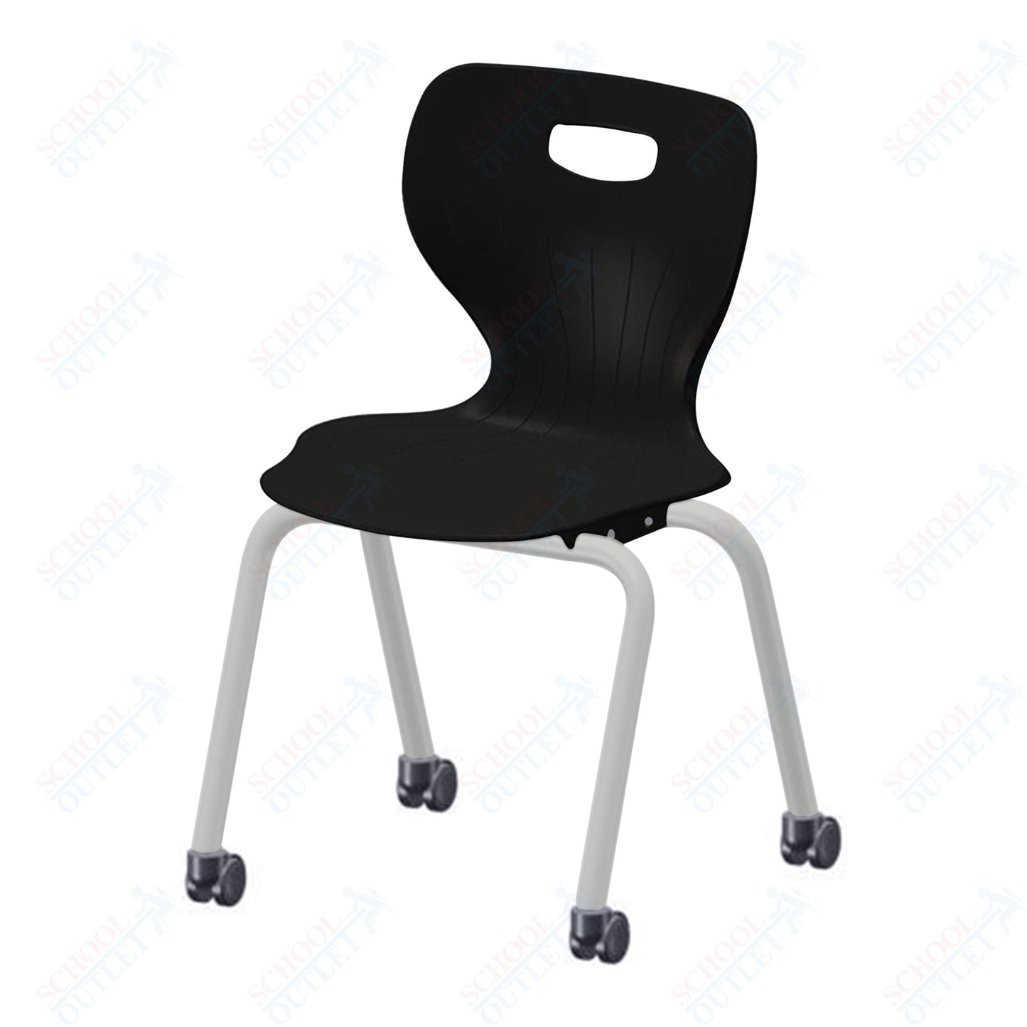 USA Capitol Euroflex 3500 Series 18" Mobile Stackable Chair (3508C) - SchoolOutlet