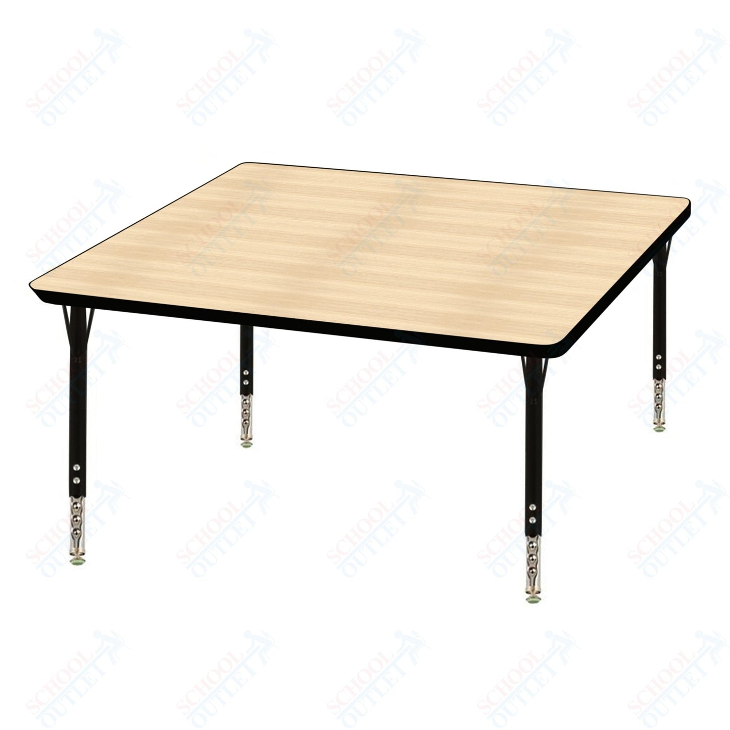 USA Capitol 36" Square Activity Table Adjustable Height 23" - 31" (36SQSE) - SchoolOutlet
