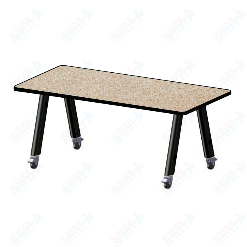 USA Capitol Hydra Makerspace Table with Laminate Top, Spray Edge 36"W x 72"L x 36"H (MAKR3672 - 36) - SchoolOutlet