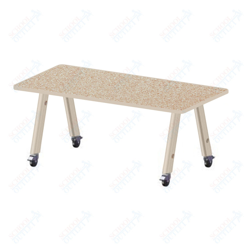 USA Capitol Hydra Makerspace Table with Laminate Top, Spray Edge 36"W x 72"L x 36"H (MAKR3672 - 36) - SchoolOutlet