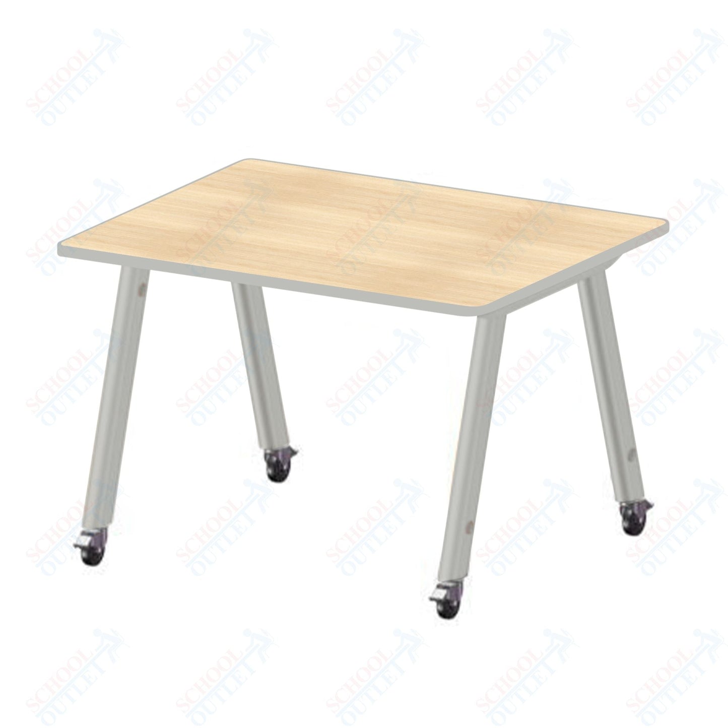 USA Capitol Hydra Makerspace Table with Laminate Top, Spray Edge 42"W x 48"L x 40"H (MAKR4248 - 40) - SchoolOutlet