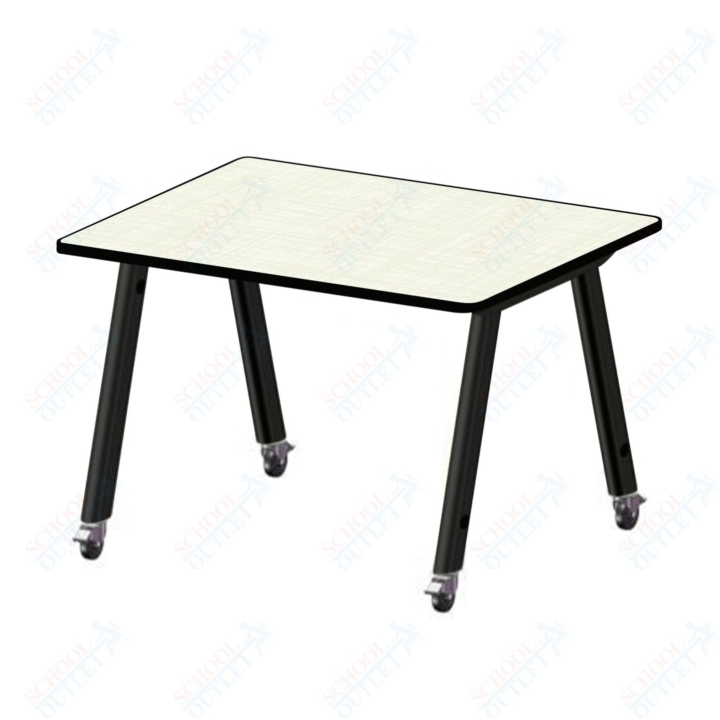 USA Capitol Hydra Makerspace Table with Laminate Top, Spray Edge 42"W x 48"L x 40"H (MAKR4248 - 40) - SchoolOutlet