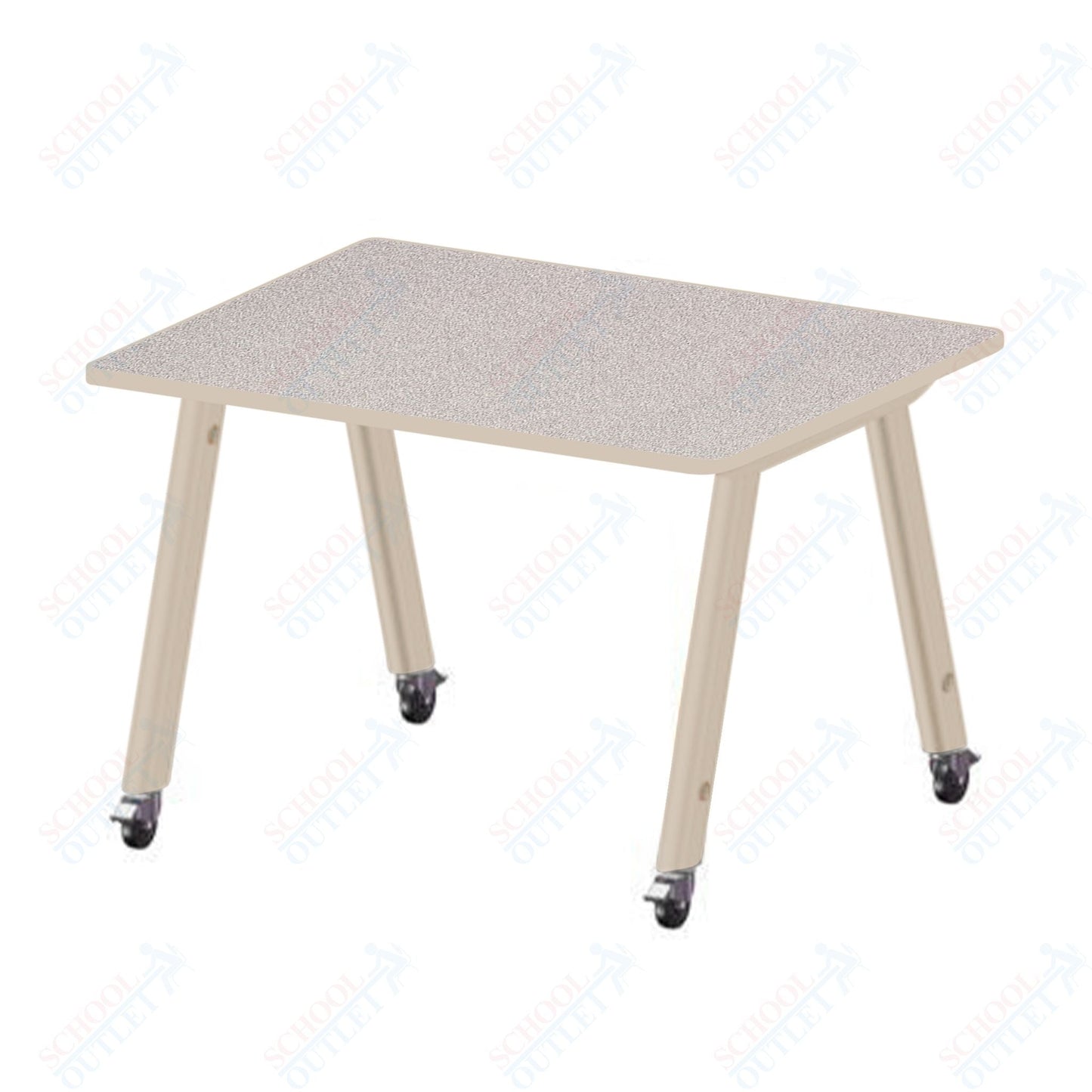 USA Capitol Hydra Makerspace Table with Laminate Top, Spray Edge 48"W x 48"L x 40"H (MAKR4848 - 40) - SchoolOutlet