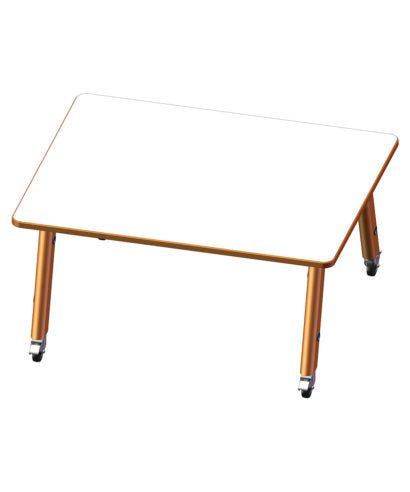USA Capitol Hydra Makerspace Table with Laminate Top, Spray Edge 48"W x 72"L x 29"H (MAKR4872 - 29) - SchoolOutlet