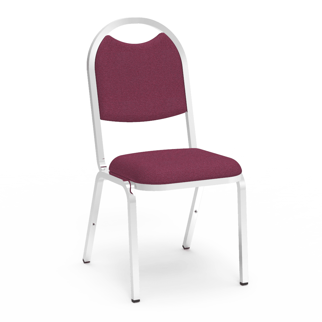 Virco 8917 - Upholstered Stack Chair, Rounded Back, Padded Dome Seat (Virco 8917) - SchoolOutlet