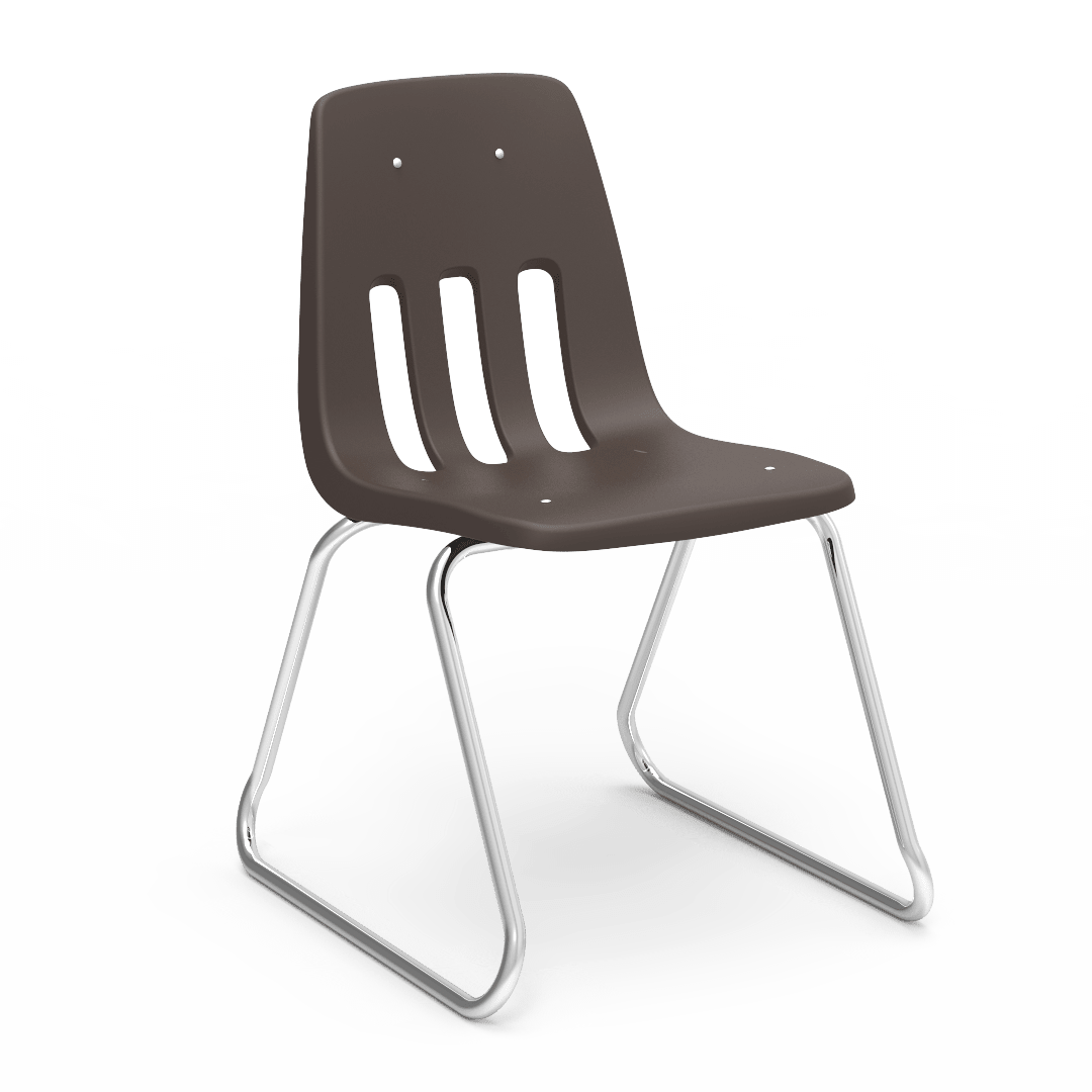 Virco 9616 - 9000 Series Sled-Based Stack Chair with Steel Back Support - 16" Seat Height (Virco 9616) - SchoolOutlet