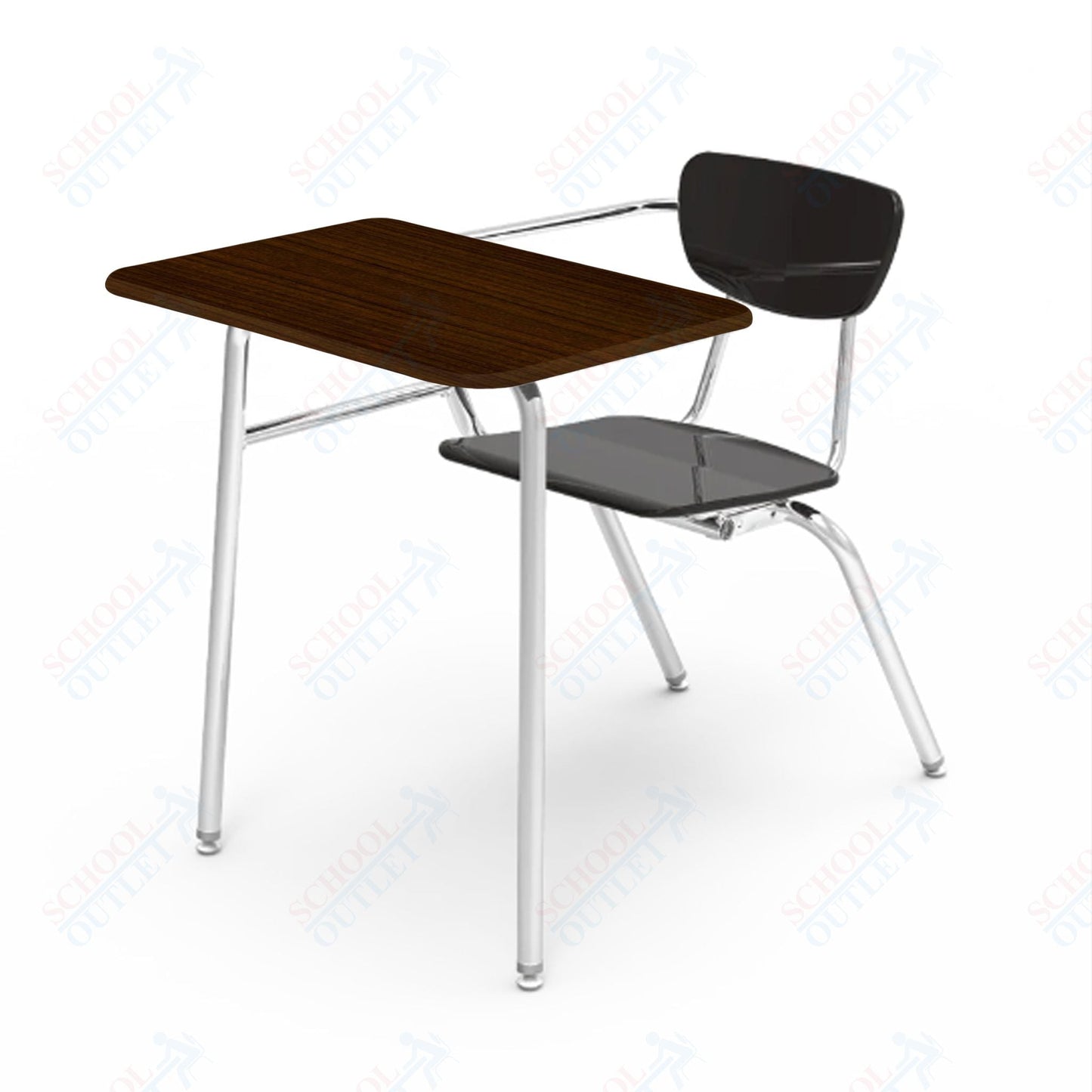 Virco 3400NBRL - Combo Desk with 18" Hard Plastic Seat, 18" x 24" Laminate Top, no bookrack (Virco 3400NBRL) - SchoolOutlet