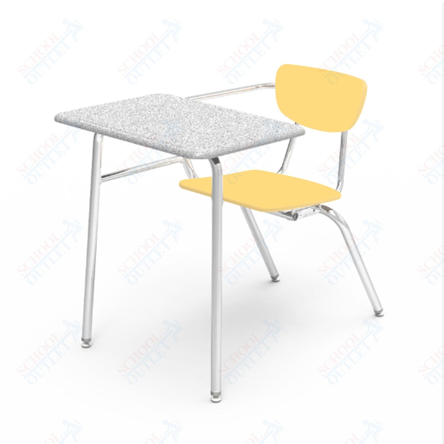 Virco 3400NBRL - Combo Desk with 18" Hard Plastic Seat, 18" x 24" Laminate Top, no bookrack (Virco 3400NBRL) - SchoolOutlet
