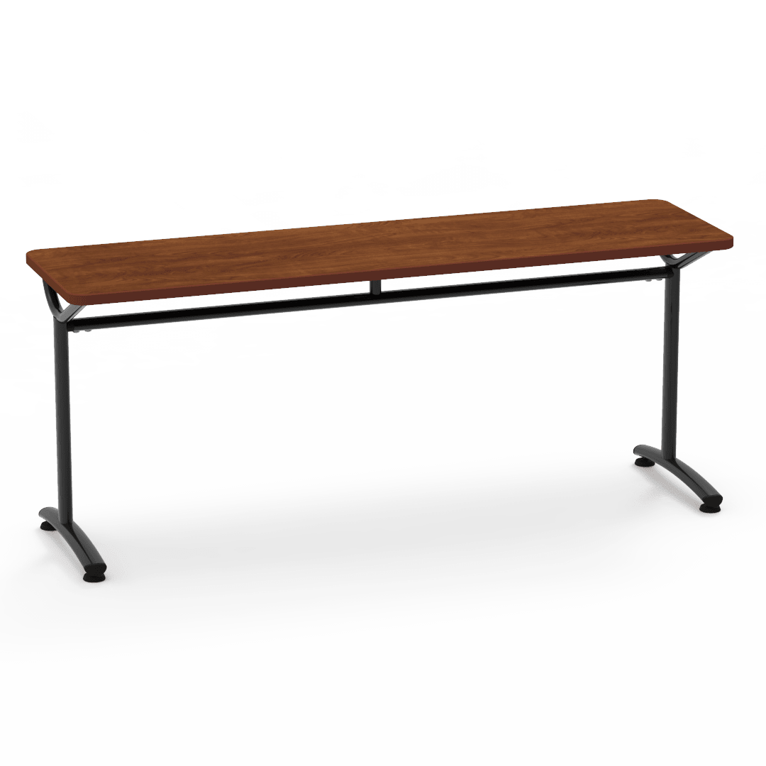 Virco TEXT Series Multi - Purpose Training Table featuring a High - Performance Laminate Top and Industrial T - Leg Base with Precision Leveling Glides 72"W x 24"D x 30"H (TABLE - TE24728Y30) - SchoolOutlet