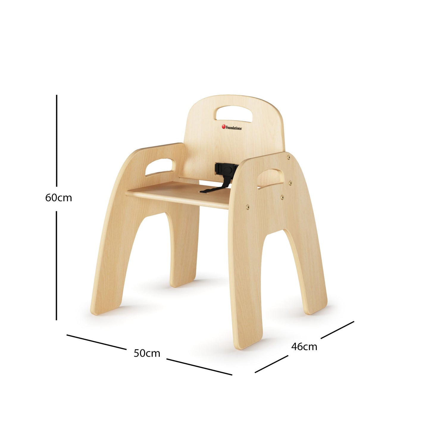 Foundations - Simple Sitter Birch Chair 13" Seat Height- Pack of 2 (FOU-4823047)