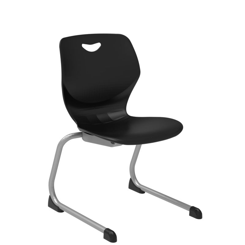 WB Manufacturing 16"H Sconnie School Stack Chair, Silver Cantilever Legs (WBM - CHR16 - C) - SchoolOutlet