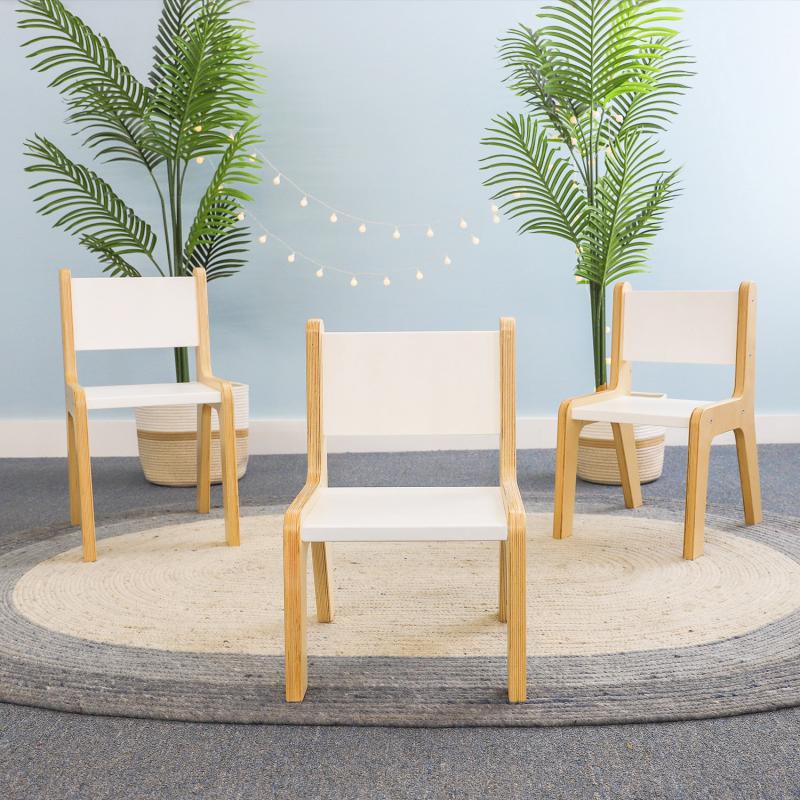 Whitney Brothers Whitney Plus 10H White Chair 13.75"W x 16.25"D x 21.50"H (WHT - CR2510W) - SchoolOutlet