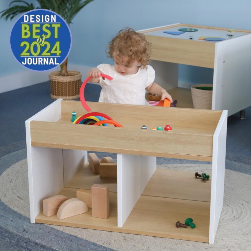 Whitney Brothers elevatED™ I - See - Me Toddler Mirrored Cabinet 31"W x 14.75"D x 18"H (WHT - WB1967) - SchoolOutlet
