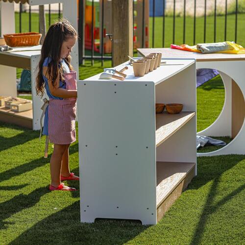 Whitney Brothers outdoorED™ Storage Shelf 47"W x 16"D x 30"H (WHT - WB2720) - SchoolOutlet