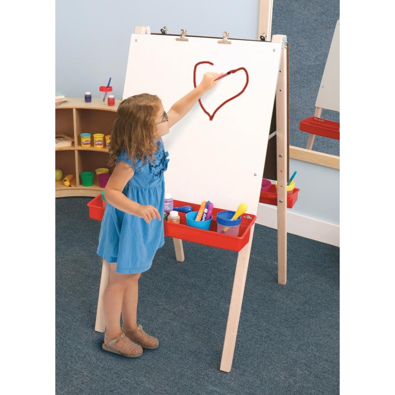 Whitney Brothers Adj. Double Easel With Dry Erase Boards(Whitney Brothers WHT - WB6800) - SchoolOutlet