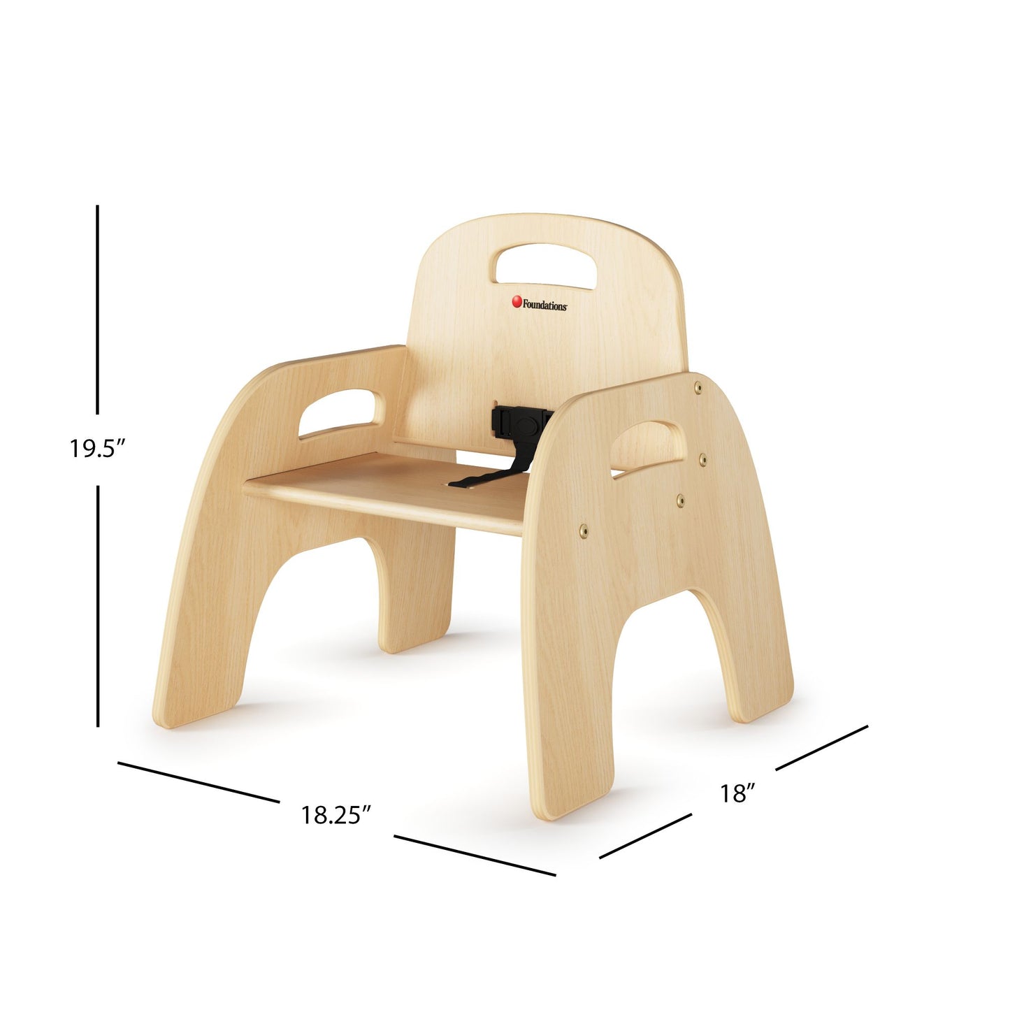Foundations - Simple Sitter Birch Chair 9" Seat Height- Pack of 2 (FOU-4829047)