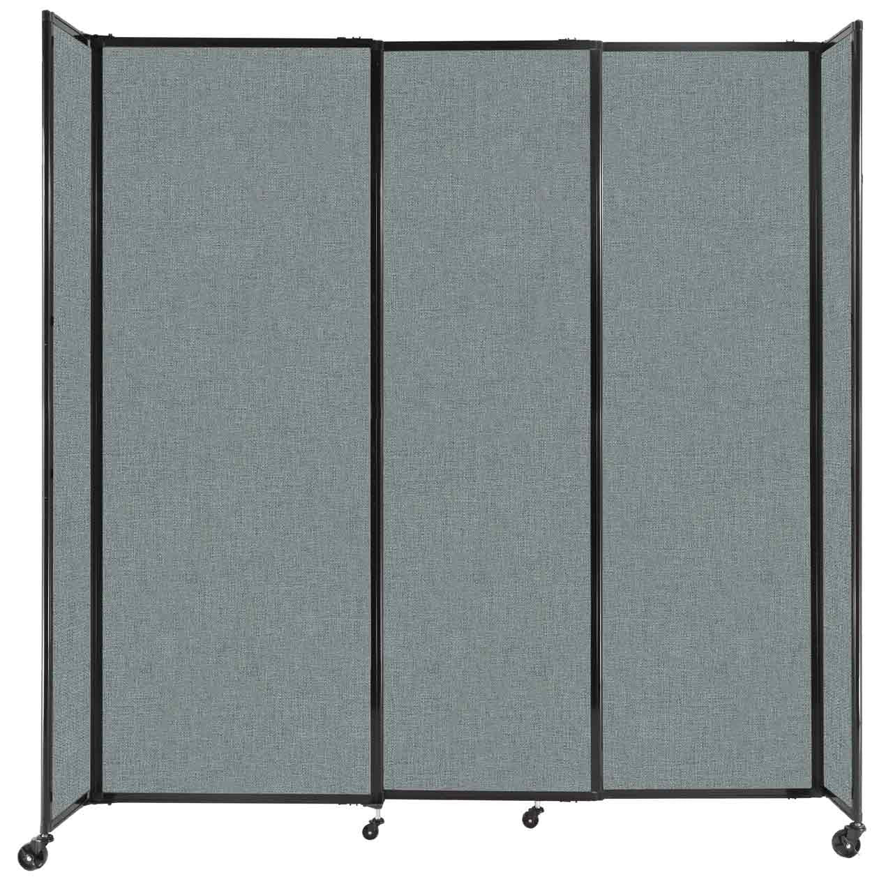 Room Divider Straight Wall Sliding Portable Partition Sound Absorbing Fabric