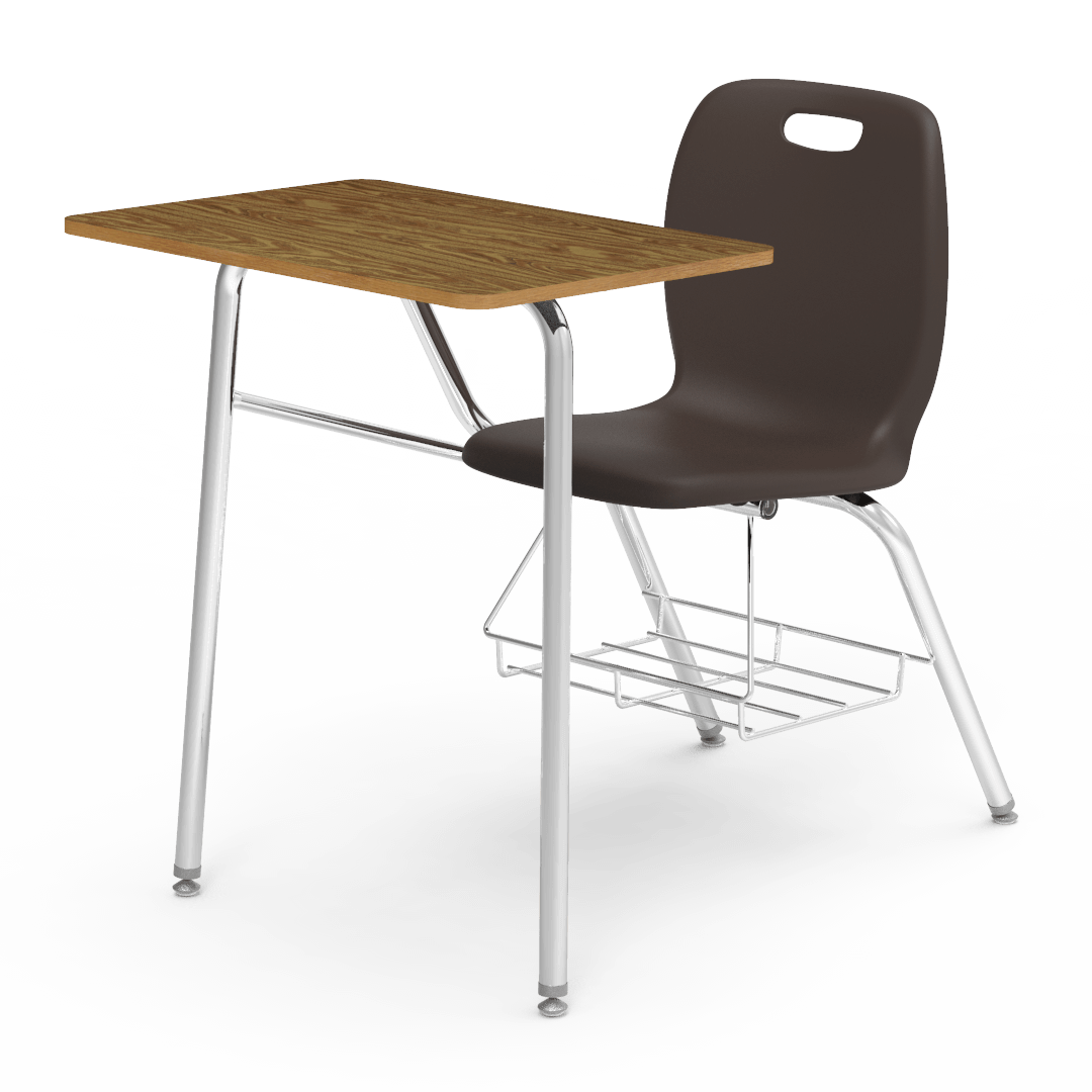 Virco N2 Series Combo School Desk - Hard Plastic Top (Virco N240BRM)