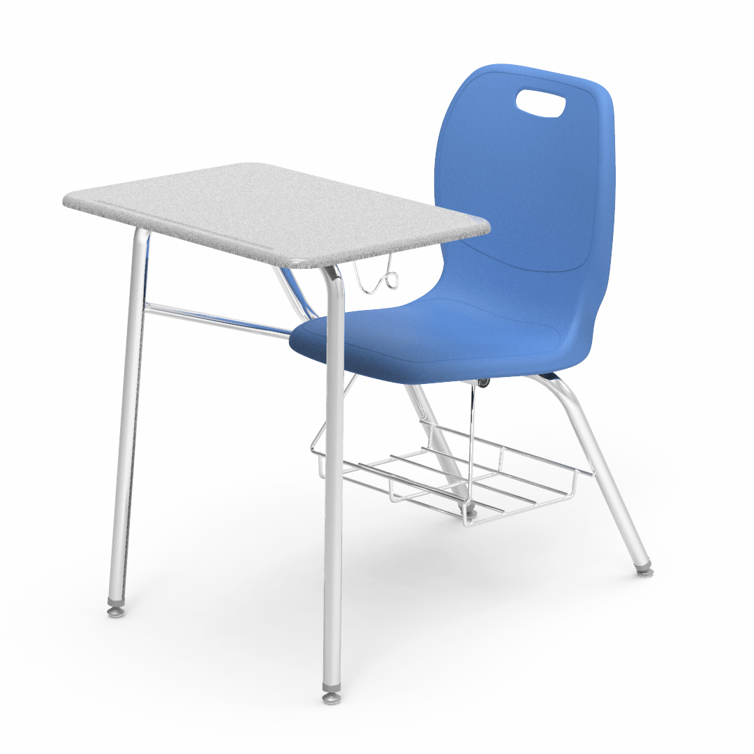 Virco N2 Series Combo School Desk - Hard Plastic Top - XL Seat (Virco N240ELBRM)