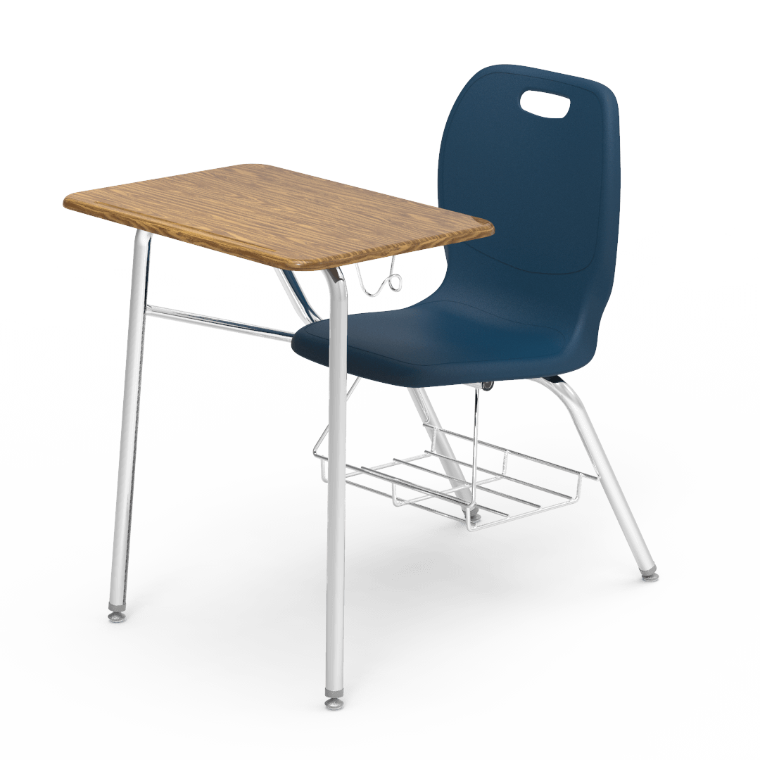 Virco N2 Series Combo School Desk - Hard Plastic Top - XL Seat (Virco N240ELBRM)