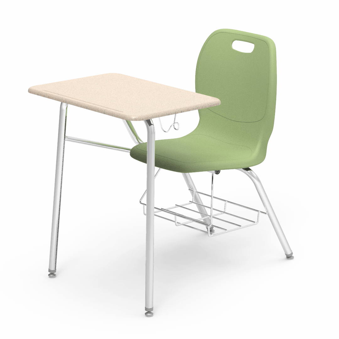 Virco N2 Series Combo School Desk - Hard Plastic Top - XL Seat (Virco N240ELBRM)