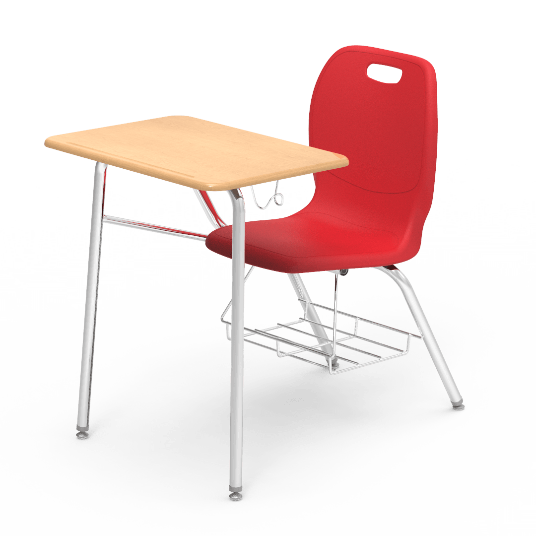 Virco N2 Series Combo School Desk - Hard Plastic Top - XL Seat (Virco N240ELBRM)