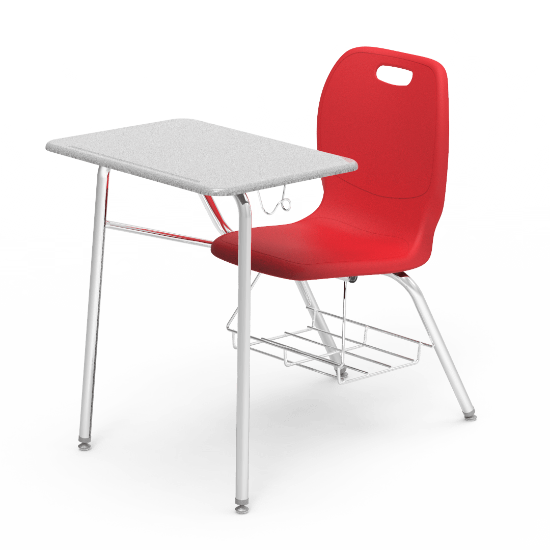 Virco N2 Series Combo School Desk - Hard Plastic Top - XL Seat (Virco N240ELBRM)