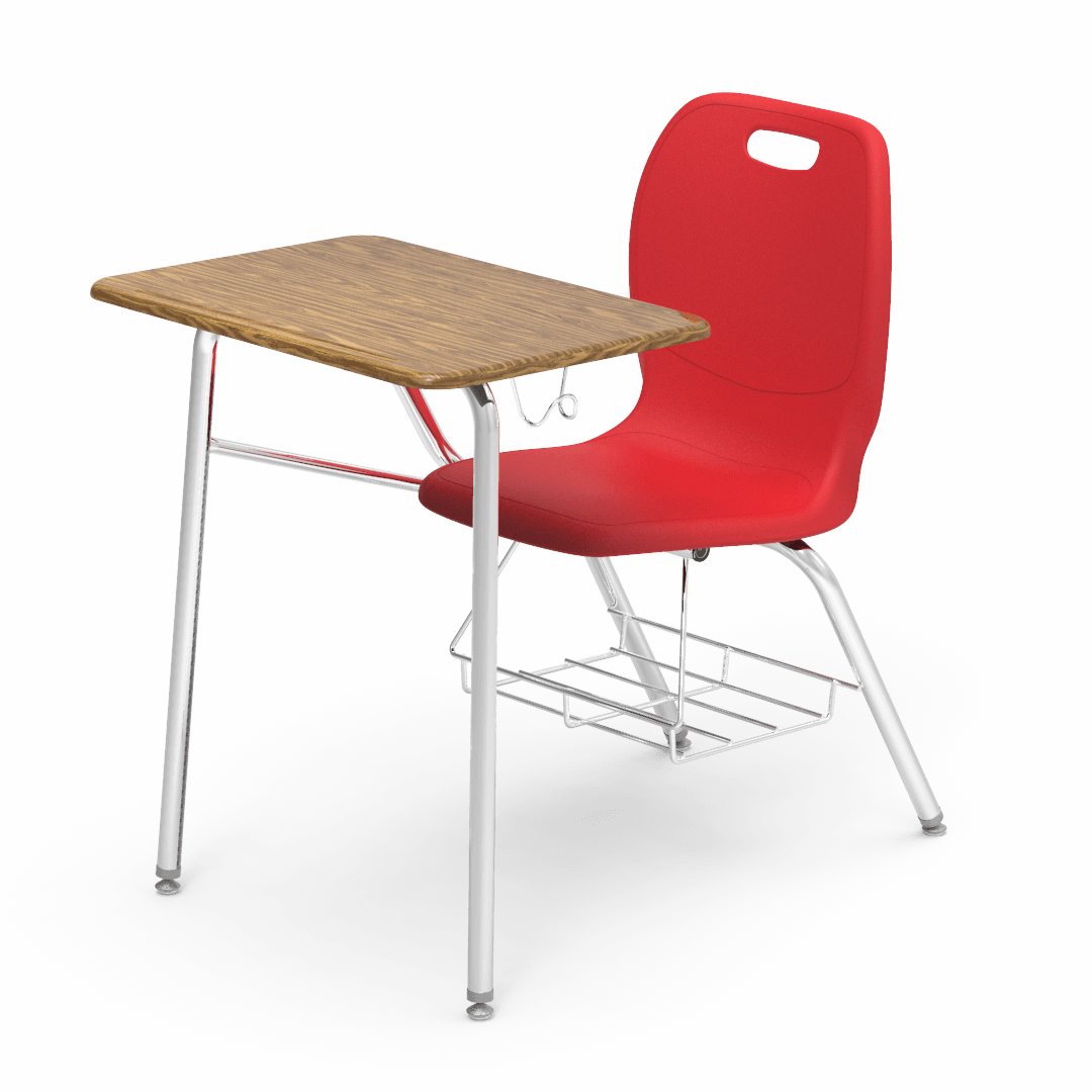 Virco N2 Series Combo School Desk - Hard Plastic Top - XL Seat (Virco N240ELBRM)