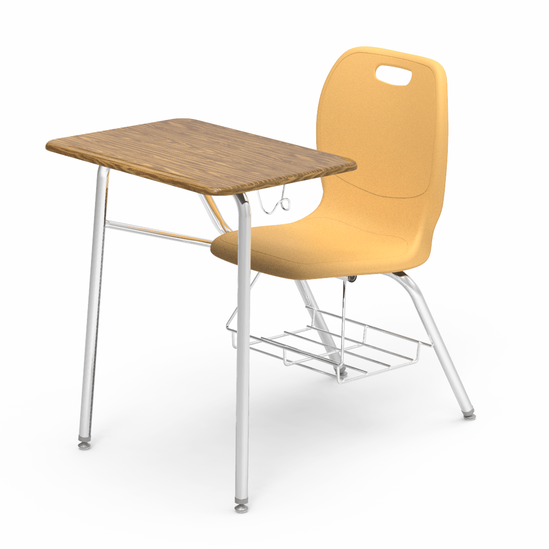 Virco N2 Series Combo School Desk - Hard Plastic Top - XL Seat (Virco N240ELBRM)