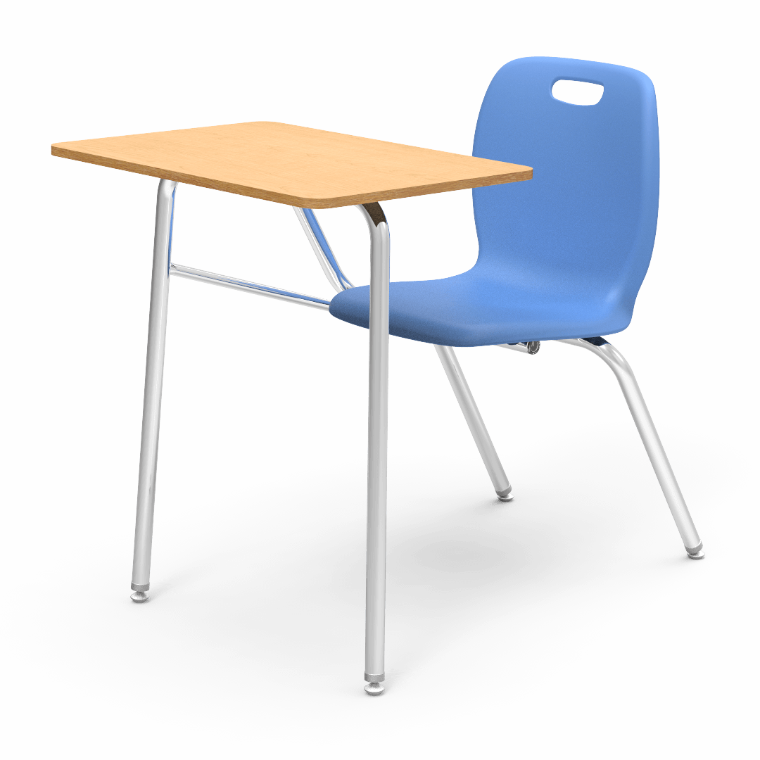 Virco N2 Series Combo School Desk - Hard Plastic Top - No Bookrack (Virco N240NBRM)