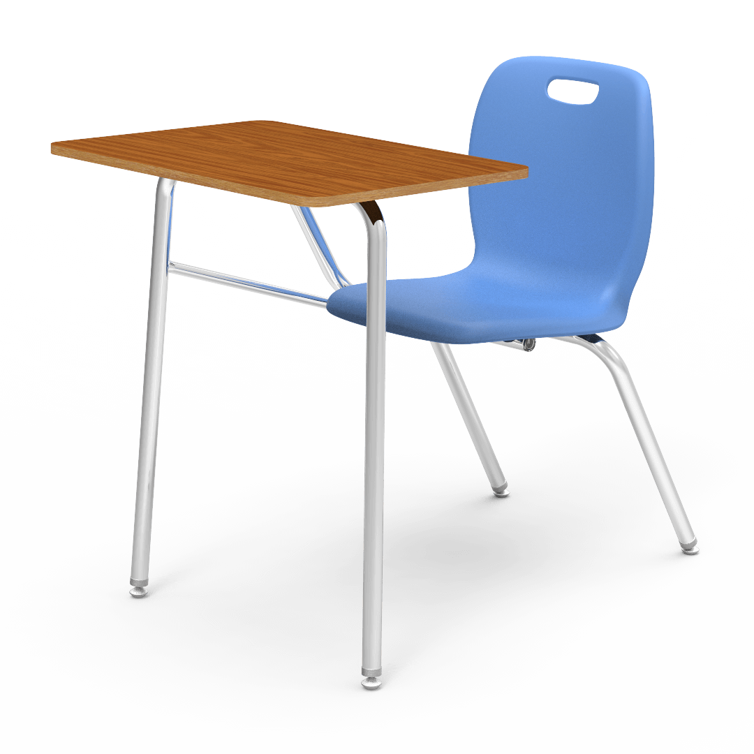 Virco N2 Series Combo School Desk - Hard Plastic Top - No Bookrack (Virco N240NBRM)