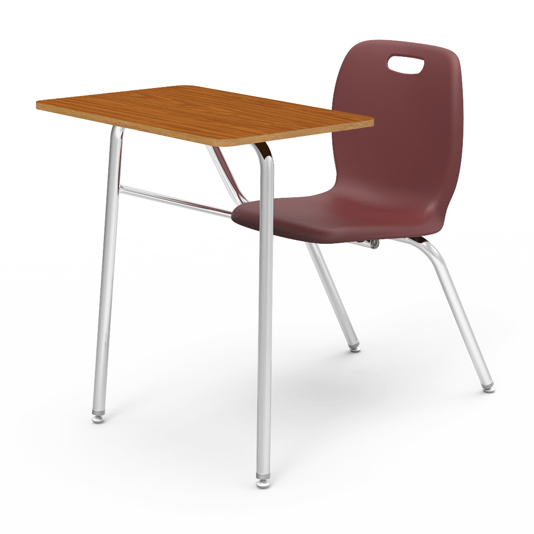 Virco N2 Series Combo School Desk - Hard Plastic Top - No Bookrack (Virco N240NBRM)