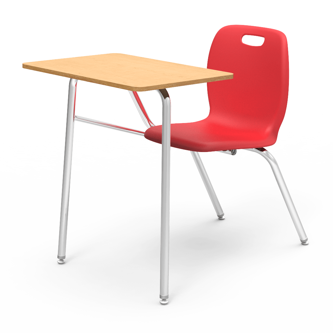 Virco N2 Series Combo School Desk - Hard Plastic Top - No Bookrack (Virco N240NBRM)