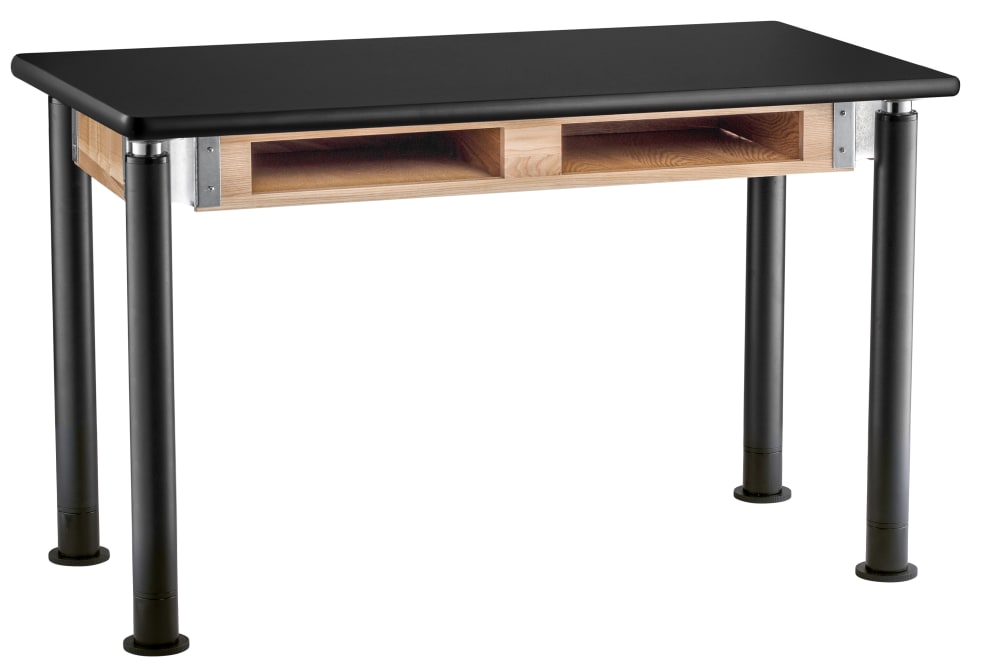 NPS Adjustable Science Lab Table - Plain Front - 24" x 48" (National Public Seating NPS-SLT4-2448C)