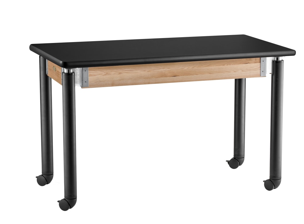 NPS Adjustable Science Lab Table - Plain Front - 24" x 48" (National Public Seating NPS-SLT4-2448C)