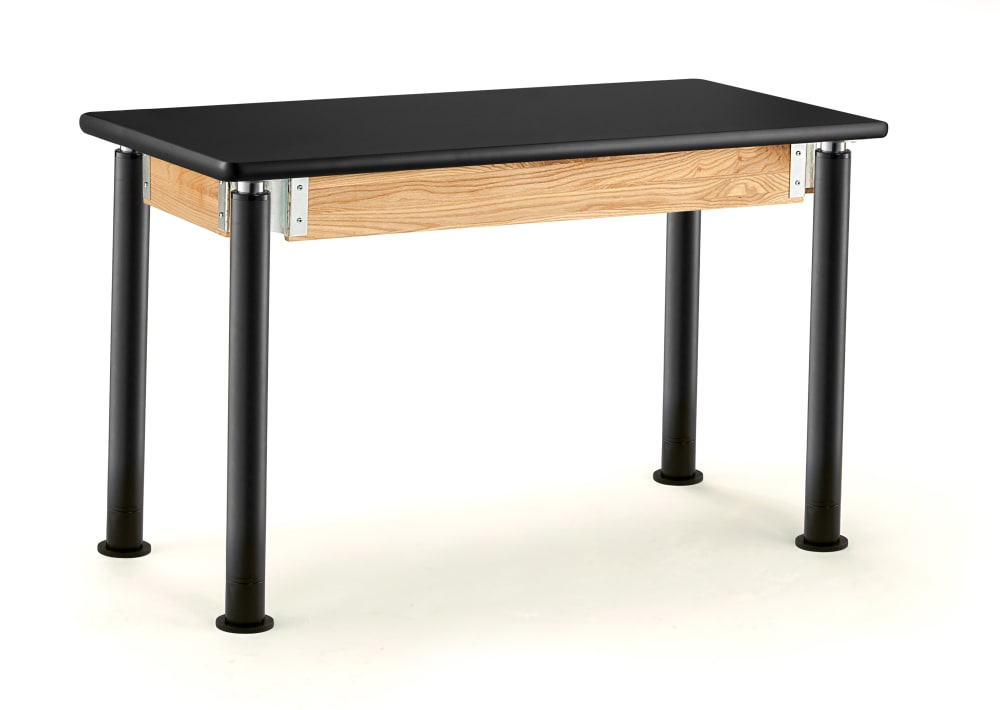 NPS Adjustable Science Lab Table - Plain Front - 24" x 48" (National Public Seating NPS-SLT4-2448C)