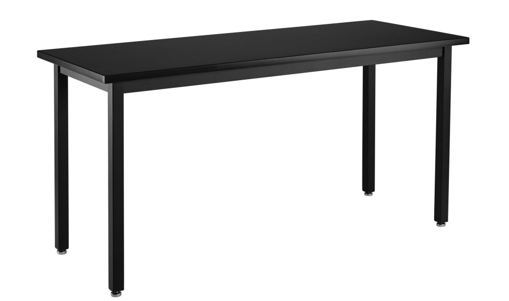 NPS Height Adjustable Science Lab Table, 30" X 60", Steel Legs (National Public Seating NPS-SLTX-3060)