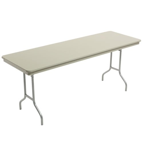 AmTab Dynalite Featherweight Heavy-Duty ABS Plastic Folding Table - Rectangle - 18"W x 72"L x 29"H (AmTab AMT-186DL) - SchoolOutlet