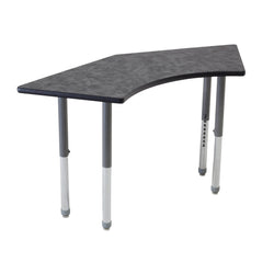 AmTab Multi-Functional Collaborative Activity Table - Creed Collection - Boomerang - 24"W x 46"L  (AmTab AMT-AAB2446D)
