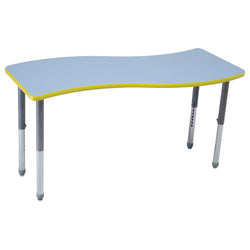 AmTab Multi-Functional Collaborative Activity Table - JP2 Collection - Wave - 24"W x 48"L  (AmTab AMT-AAW304D)