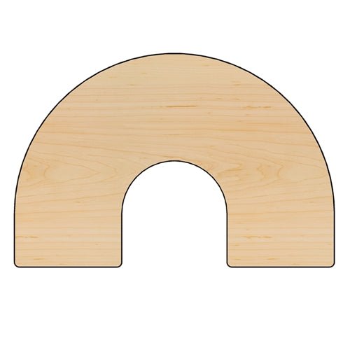 AmTab Multi-Functional Collaborative Activity Table - Genesis Collection - Horseshoe - 48"W x 60"L (AmTab AMT-AHS485D) - SchoolOutlet