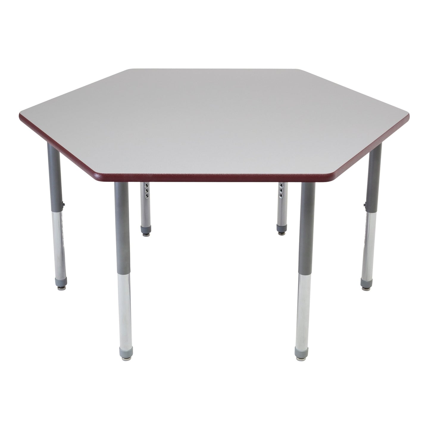 AmTab Multi-Functional Collaborative Activity Table - Genesis Collection - Hexagon - 60"W x 60"L (AmTab AMT-AHX60D) - SchoolOutlet