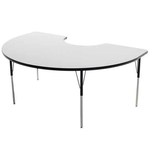 AmTab Multi-Functional Collaborative Activity Table - Genesis Collection - Kidney - 48"W x 96"L (AmTab AMT-AK488D) - SchoolOutlet