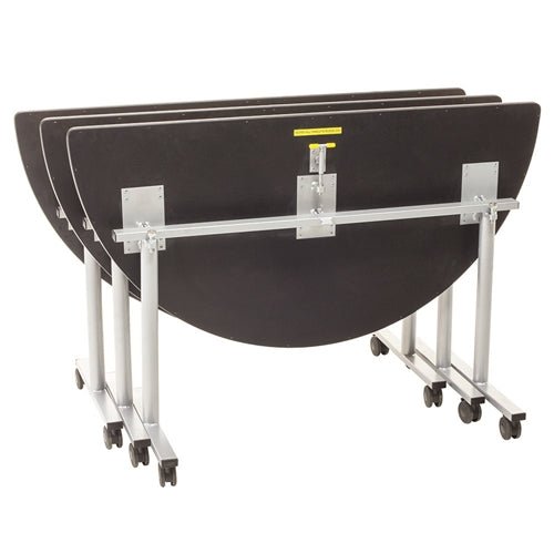 AmTab Mobile E-Z Tilt Table - Half Round - 24"W x 48"L (AmTab AMT-CBH2448) - SchoolOutlet